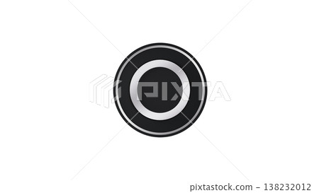 【透明背景】3D橡膠紋理獎牌 - 圓形標記（銀色）- 正確答案/通過圖標 138232012