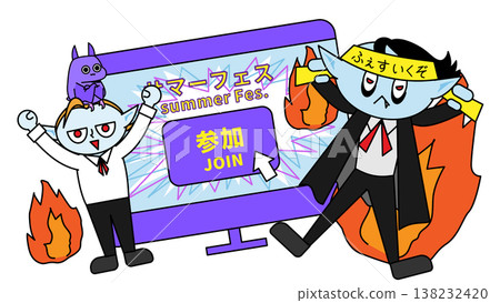 夏季節日線上參與活動圖片 | “加入”按鈕和橫幅式插圖鼓勵參與活動 夏季節日線上參與活動圖片 | “加入”按鈕和橫幅式插圖鼓勵參與活動 138232420