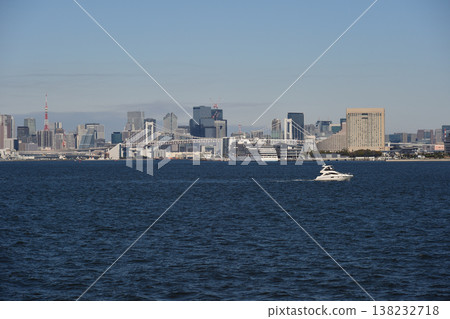 城市景觀、彩虹橋以及從東京港丸號出發的東京港遊船之旅 138232718