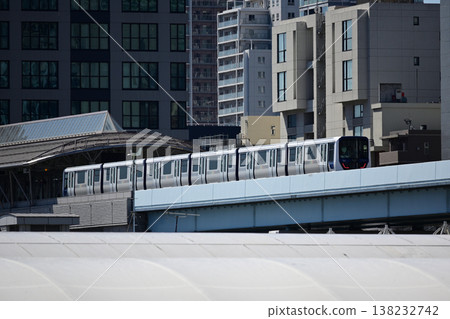 From Yurikamome New Transit Line, Hinode Station, Takeshiba Small Boat Pier From Yurikamome New Transit Line, Hinode Station, Takeshiba Small Boat Pier 138232742