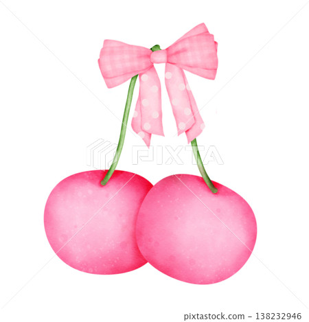 Cherry fruit cute 138232946