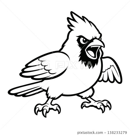 cardinal mascot logo design vector template cardinal mascot logo design vector template 138233279