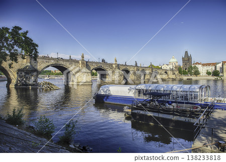 Charles Bridge crossing Vltava River in Prague, Czech Republic Charles Bridge crossing Vltava River in Prague, Czech Republic 138233818