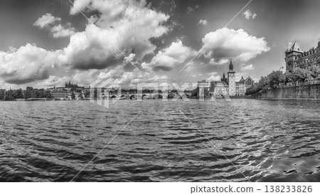 Charles Bridge crossing Vltava River in Prague, Czech Republic Charles Bridge crossing Vltava River in Prague, Czech Republic 138233826
