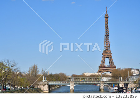 The Eiffel Tower as seen from the Seine River near Pont Grenelle, Paris, March 15, 2026. The Eiffel Tower as seen from the Seine River near Pont Grenelle, Paris, March 15, 2026. 138233859