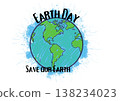 earth globe with green world map earth globe with green world map 138234023
