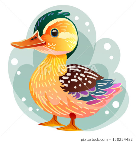 duck handdrawn animal painting style duck handdrawn animal painting style 138234482