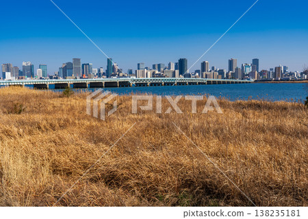 大阪市:淀川河堤岸和梅田高樓區 大阪市:淀川河堤岸和梅田高樓區 138235181