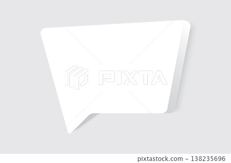 Speech bubble blank frame, text quote box, message Speech bubble blank frame, text quote box, message 138235696
