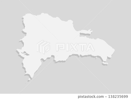 Map Dominican Republic, template outline country Map Dominican Republic, template outline country 138235699