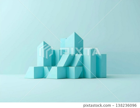 Abstract concept visual expressing stable structure and reliability 138236096