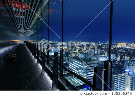 [Top 100 Night Views] Night view from the Sky Deck of Kawasaki City Hall, Kawasaki City 138236349