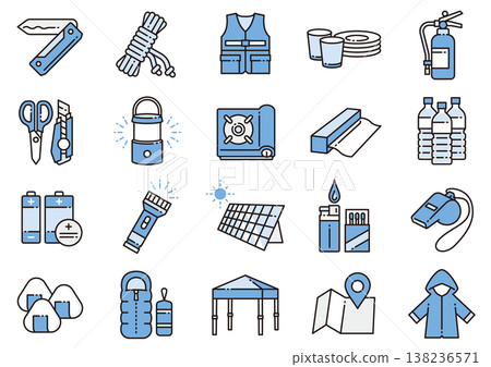 災害及災害預防圖示（10 個圖示） 138236571