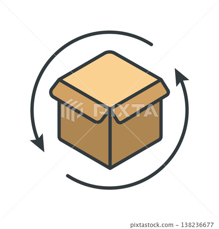 Return and Refund Icon vector design templates simple and modern concept isolated on white background Return and Refund Icon vector design templates simple and modern concept isolated on white background 138236677