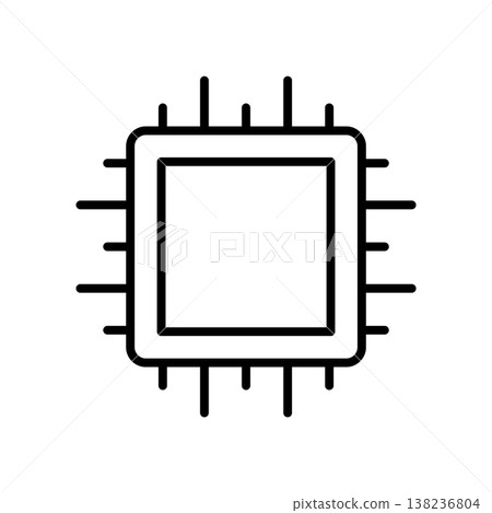 CPU Processor icon vector design templates simple and modern 138236804