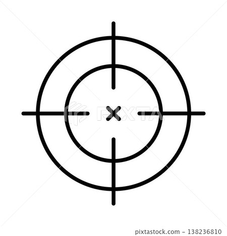 Cross hair icon vector design templates 138236810