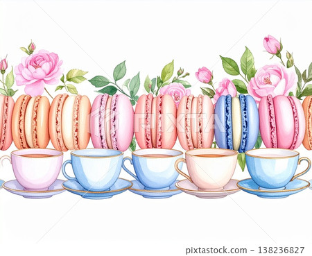 茶杯馬卡龍 138236827