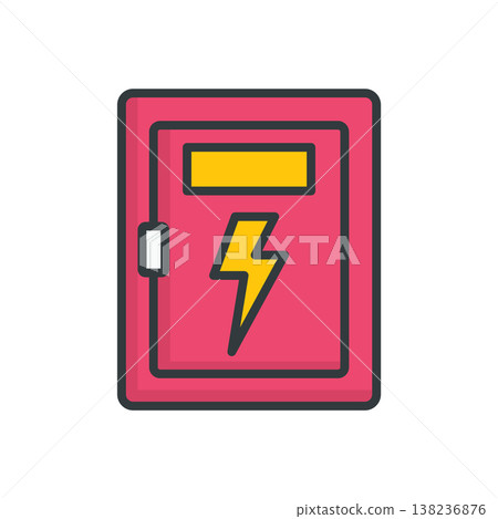 Electric Box Panel icon vector design templates Electric Box Panel icon vector design templates 138236876