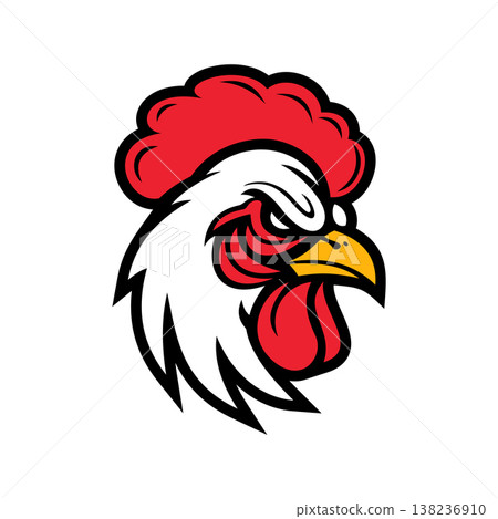Chicken Head e sport logo vector illustration design templates simple and modern concept Chicken Head e sport logo vector illustration design templates simple and modern concept 138236910