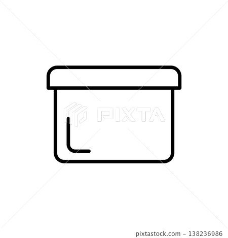 Food Container box icon vector design templates 138236986