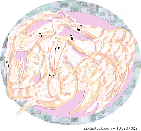 白蝦插圖 白蝦插圖 138237022