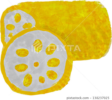 Illustration of karashi renkon (mustard lotus root) Illustration of karashi renkon (mustard lotus root) 138237025