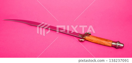 Sword Isolated over A red Background 138237091