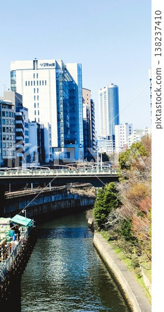 The Kanda River as seen from Hijiribashi Bridge in Ochanomizu. 138237410