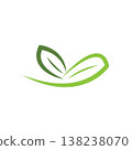Logos of green leaf ecology nature element vector icon 138238070