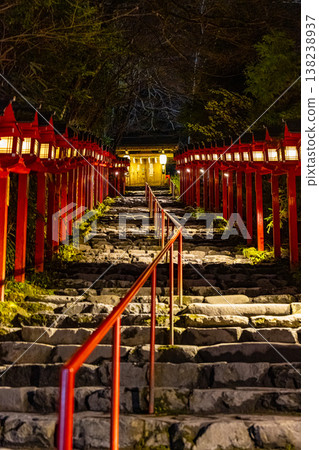 Night view of Kifune Shrine in Kyoto, Japan Night view of Kifune Shrine in Kyoto, Japan 138238937