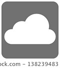 Weather icon: Cloudy (white outline) 138239483