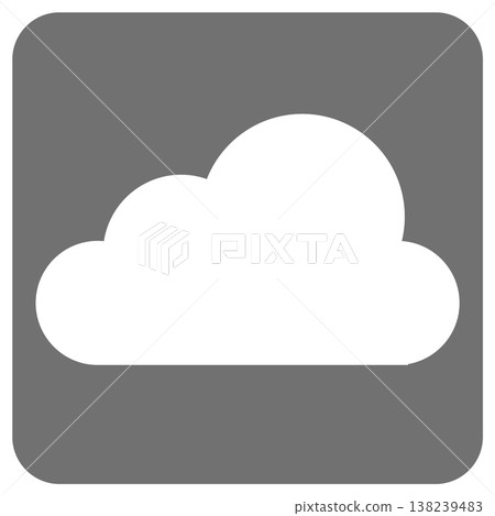 Weather icon: Cloudy (white outline) 138239483