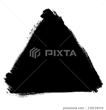 Triangle drawn with a brush_filled in_ink 138239543