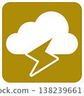 Weather symbol: Lightning (white outline) 138239661