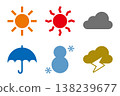 Weather icon set 138239677