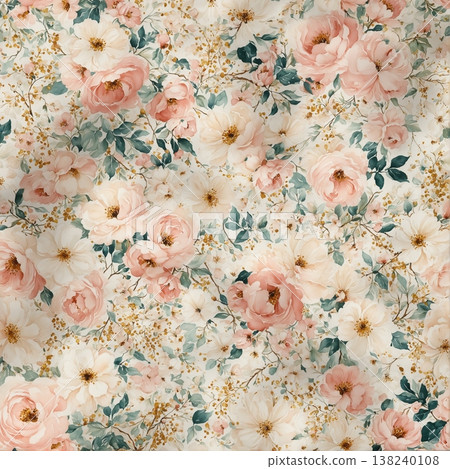 Collection of delicate watercolor wildflower seamless patterns with soft pastel and earthy tones Collection of delicate watercolor wildflower seamless patterns with soft pastel and earthy tones 138240108
