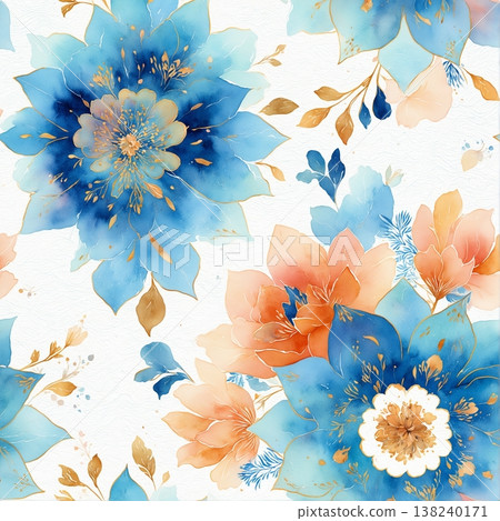 Collection of delicate watercolor wildflower seamless patterns with soft pastel and earthy tones Collection of delicate watercolor wildflower seamless patterns with soft pastel and earthy tones 138240171