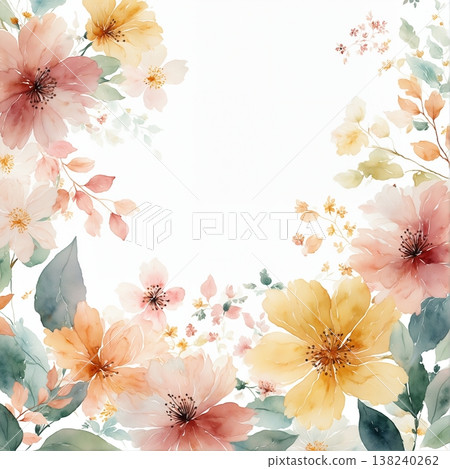 Collection of delicate watercolor wildflower seamless patterns with soft pastel and earthy tones Collection of delicate watercolor wildflower seamless patterns with soft pastel and earthy tones 138240262