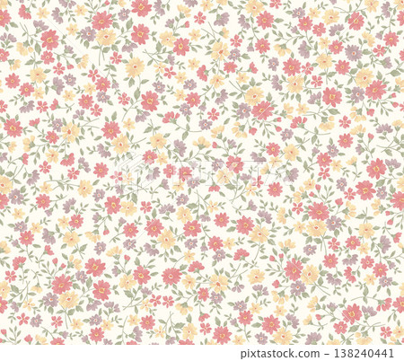 Collection of delicate watercolor wildflower seamless patterns with soft pastel and earthy tones Collection of delicate watercolor wildflower seamless patterns with soft pastel and earthy tones 138240441