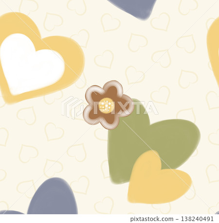 Collection of delicate watercolor wildflower seamless patterns with soft pastel and earthy tones Collection of delicate watercolor wildflower seamless patterns with soft pastel and earthy tones 138240491