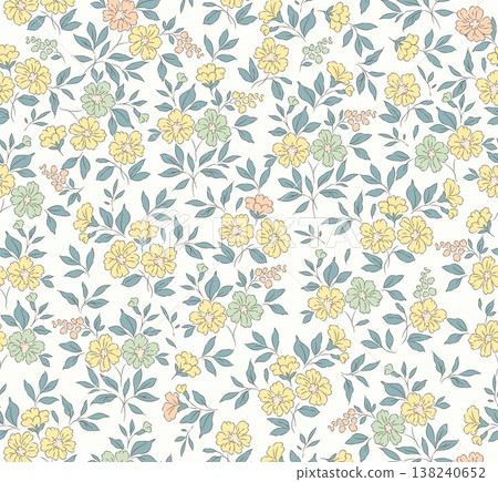 Collection of delicate watercolor wildflower seamless patterns with soft pastel and earthy tones Collection of delicate watercolor wildflower seamless patterns with soft pastel and earthy tones 138240652