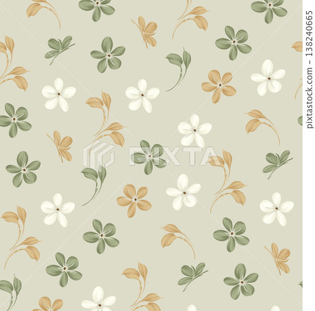 Collection of delicate watercolor wildflower seamless patterns with soft pastel and earthy tones Collection of delicate watercolor wildflower seamless patterns with soft pastel and earthy tones 138240665