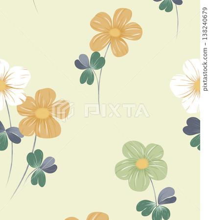 Collection of delicate watercolor wildflower seamless patterns with soft pastel and earthy tones Collection of delicate watercolor wildflower seamless patterns with soft pastel and earthy tones 138240679