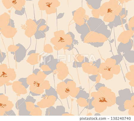 Collection of delicate watercolor wildflower seamless patterns with soft pastel and earthy tones Collection of delicate watercolor wildflower seamless patterns with soft pastel and earthy tones 138240740