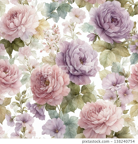 Collection of delicate watercolor wildflower seamless patterns with soft pastel and earthy tones Collection of delicate watercolor wildflower seamless patterns with soft pastel and earthy tones 138240754