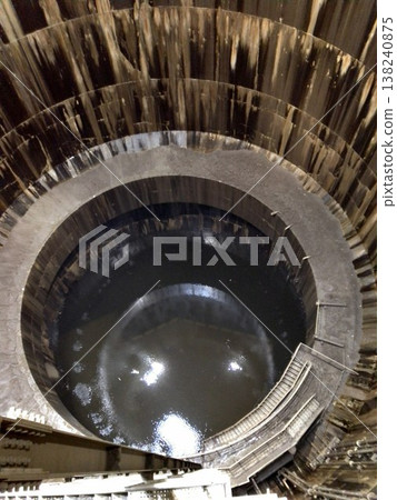 Looking down into the shaft from above Looking down into the shaft from above 138240875