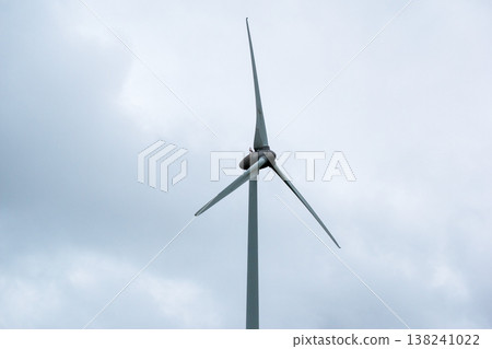 Wind Turbine in a Rural Landscape on a Cloudy Day Wind Turbine in a Rural Landscape on a Cloudy Day 138241022