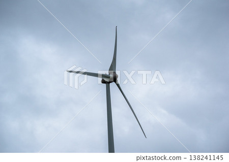 Clean Energy Wind Turbine in Open Field Clean Energy Wind Turbine in Open Field 138241145