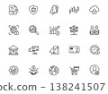 20 fintech and digital banking line icons set vector collection for mobile app and web design 138241507