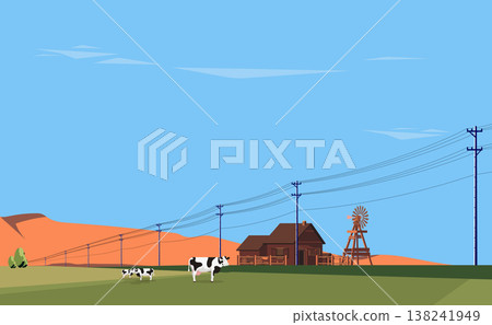 barn, farm, vector 138241949